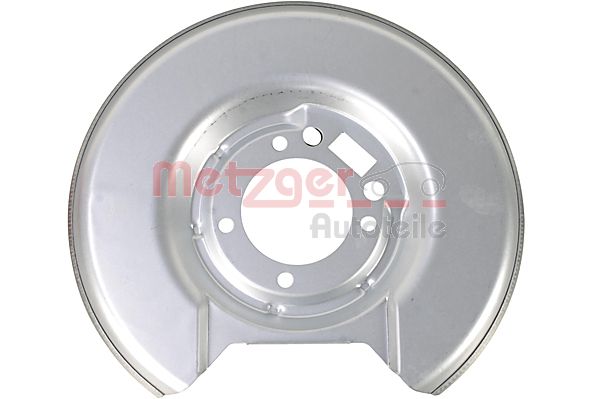 Lamiera paraspruzzi, Disco freno - 6115165 METZGER
